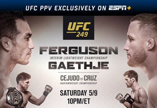 UFC 249: Tony Ferguson vs Justin Gaethje:  Live Stream